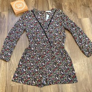 LOFT Multicolor Floral Zip-Up Dress